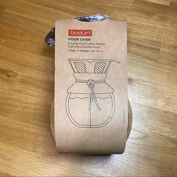 Bodum Kitchen Bodum Pour Over Double Wall Coffee Maker 8 Cup L 34